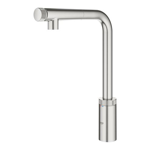 GROHE MINTA SMARTCONTROL drezová batéria, s výsuvnou koncovkou, supersteel 31613DC0 Obrázek - fotka