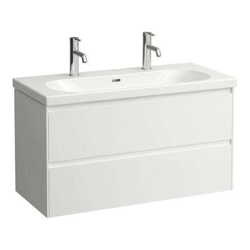 LAUFEN LANI skrinka pod dvojumývadlo 98,4x44,8x51,5 cm, 2 zásuvky, s organizérom, matná biela H4035621122601 Obrázek - Hlavní obrázek