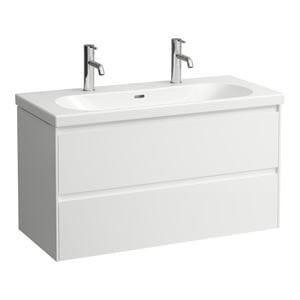 LAUFEN LANI skrinka pod dvojumývadlo 98,4x44,8x51,5 cm, 2 zásuvky, s organizérom, matná biela
