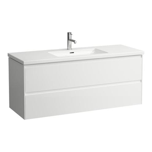 LAUFEN LANI skrinka pod umývadlo 128,4x47x51,5 cm, 2 zásuvky, s organizérom, matná biela H4041921122601 Obrázek - Hlavní obrázek