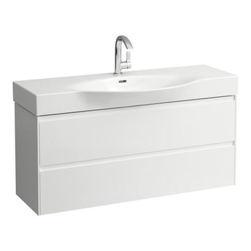 LAUFEN LANI skrinka pod umývadlo 118x37x51, 5 cm, 2 zásuvky, s organizérom, biela mat