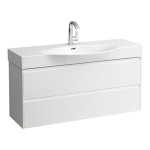 LAUFEN LANI skrinka pod umývadlo 118x37x51, 5 cm, 2 zásuvky, s organizérom, biela mat