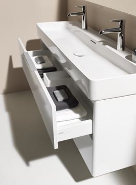 LAUFEN BASE skrinka pod umývadlo 118x39, 1x51, 5 cm, 2 zásuvky, matná biela H4024721102601 Obrázek - fotka