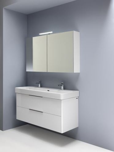 LAUFEN BASE skrinka pod umývadlo 118x39, 1x51, 5 cm, 2 zásuvky, matná biela H4024721102601 Obrázek - fotka