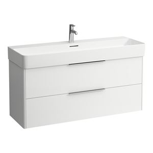 LAUFEN BASE skrinka pod umývadlo 118x39, 1x51, 5 cm, 2 zásuvky, matná biela