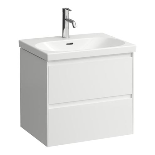 LAUFEN LANI skrinka pod umývadlo 58,4x44,2x51,5 cm, 2 zásuvky, s organizérom, matná biela H4035321122601 Obrázek - Hlavní obrázek