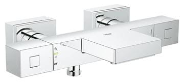GROHE GROHTHERM CUBE vaňová nástenná termostatická batéria, s prepínačom, chróm