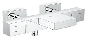 GROHE GROHTHERM CUBE vaňová nástenná termostatická batéria, s prepínačom, chróm