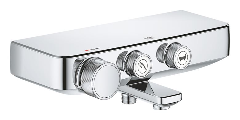 GROHE GROHTHERM SMARTCONTROL vaňová nástenná termostatická batéria, s prepínačom, chróm 34718000 Obrázek - Hlavní obrázek
