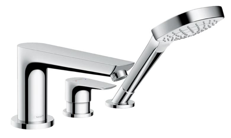 HANSGROHE TALIS E batéria na okraj vane, 3-otvorová, so sprchovou súpravou, chróm 71730000 Obrázek - Hlavní obrázek