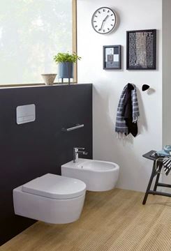 VILLEROY & BOCH VICONNECT 200S ovládacie tlačidlo pre dve splachovania, plast, brúsený chróm 92249069 Obrázek - fotka