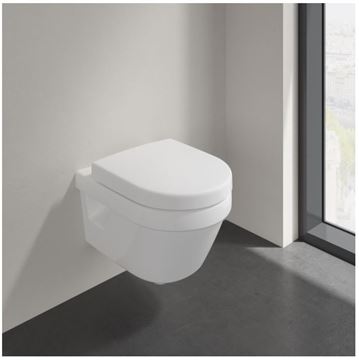 VILLEROY & BOCH ARCHITECTURA WC sedadlo, SoftClosing, alpská biela 9M66S201 Obrázek - fotka
