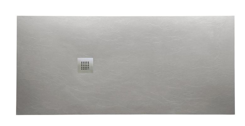 GELCO MITIA sprchová vanička 120x90 cm, liaty mramor, bez nožičiek, sivá PMS12090 Obrázek - Hlavní obrázek