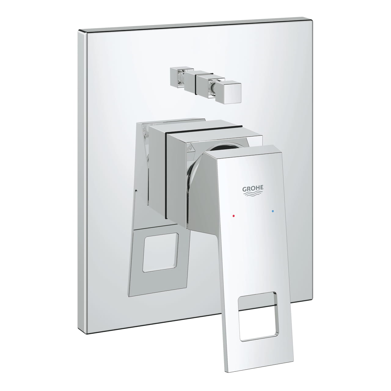 GROHE EUROCUBE vaňová podomietková batéria, s prepínačom, chróm
