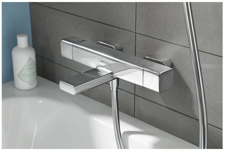 HANSGROHE ECOSTAT E vaňová nástenná termostatická batéria, s prepínačom, chróm 15774000 Obrázek - fotka