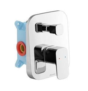 RAVAK 10° FREE TD F 061.00 vaňová podomietková batéria, s prepínačom, s telesom, chróm