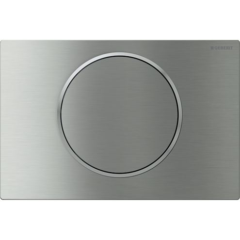 GEBERIT SIGMA 10 ovládacie tlačidlo splachovania, Štart/Stop, easy-to-clean, oceľ, brúsený/leštený nerez 115.758.SN.5 Obrázek - Hlavní obrázek