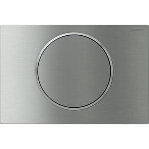 GEBERIT SIGMA 10 ovládacie tlačidlo splachovania, Štart/Stop, easy-to-clean, oceľ, brúsený/leštený nerez
