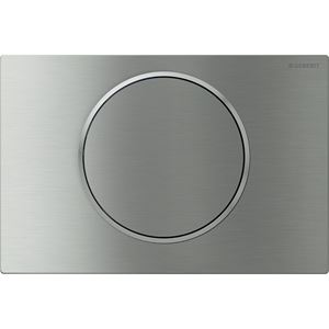 GEBERIT SIGMA 10 ovládacie tlačidlo splachovania, Štart/Stop, easy-to-clean, oceľ, brúsený/leštený nerez
