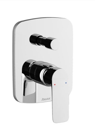 RAVAK CLASSIC CL 061.00 vaňová podomietková batéria, s prepínačom, s telesom, chróm X070086 Obrázek - Hlavní obrázek