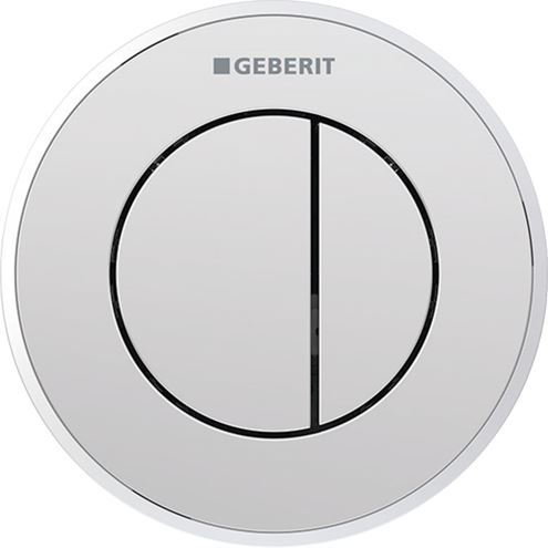 GEBERIT 10 ovládacie tlačidlo pre dve splachovania, plast, lesklý/matný chróm 116.055.KH.1 Obrázek - Hlavní obrázek