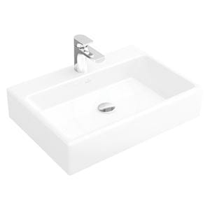 VILLEROY & BOCH MEMENTO umývadlo 500x420 mm, s otvorom pre batériu, bez prepadu, alpská biela