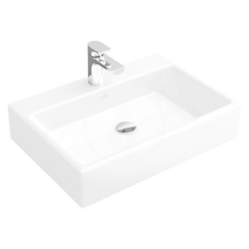 VILLEROY & BOCH MEMENTO umývadlo 500x420 mm, s otvorom pre batériu, bez prepadu, alpská biela