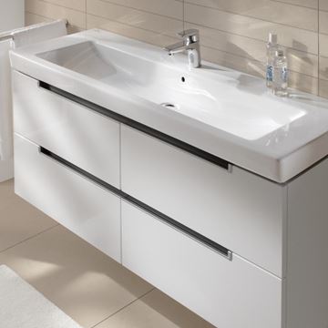 VILLEROY & BOCH SUBWAY 2.0 umývadlo 130 cm, s otvorom pre batériu a prepadom, alpská biela 7176D001 Obrázek - fotka