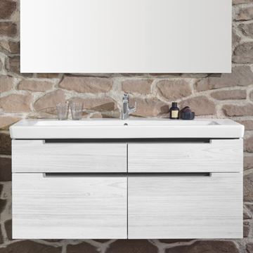 VILLEROY & BOCH SUBWAY 2.0 umývadlo 130 cm, s otvorom pre batériu a prepadom, alpská biela 7176D001 Obrázek - fotka