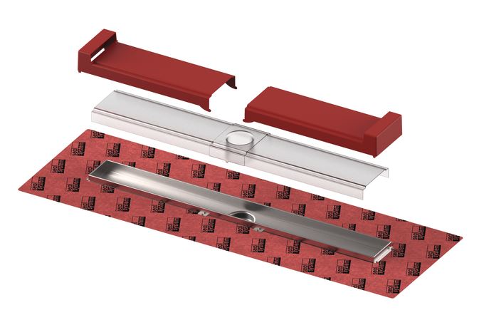 CONCEPT 200 EVO sprchový žľab 800 mm, do priestoru, bez odtoku, bez roštu, plast/nerez oceľ 606303 Obrázek - Hlavní obrázek