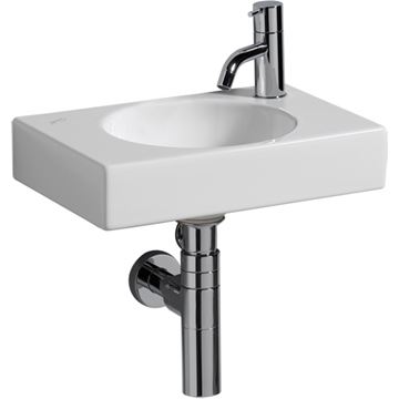 GEBERIT PRECIOSA II umývadieko 40 cm, s otvorom pre batériu vpravo, bez prepadu 273240000 Obrázek - fotka