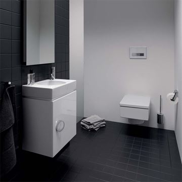 GEBERIT PRECIOSA II umývadieko 40 cm, s otvorom pre batériu vpravo, bez prepadu 273240000 Obrázek - fotka