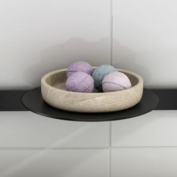 HANSGROHE WALLSTORIS polica 200 mm, na lištu, matná čierna 27915670 Obrázek - fotka
