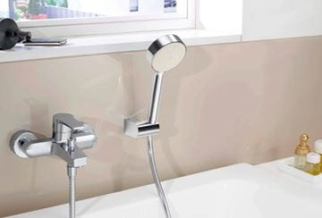 HANSA TWIST vaňová nástenná batéria, s prepínačom, chróm 09742183 Obrázek - fotka