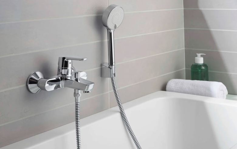 HANSA POLO vaňová nástenná batéria, s prepínačom, chróm 51442193 Obrázek - fotka