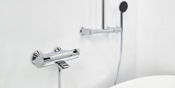 HANSA FIT vaňová nástenná termostatická batéria, s prepínačom, chróm 65132101 Obrázek - fotka
