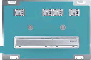GEBERIT SIGMA 50 ovládacie tlačidlo pre dve splachovania, zinok, chróm/vlastný design