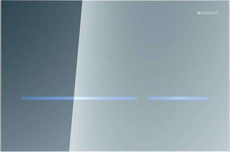 GEBERIT SIGMA 80 ovládacie tlačidlo pre dve splachovania, senzorové, s podsvietením, napájanie zo siete, sklo, zrkadlové sklo 116.092.SM.6 Obrázek - Hlavní obrázek