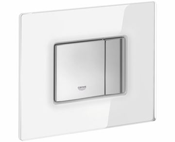 GROHE SKATE COSMOPOLITAN ovládacie tlačidlo pre dve splachovania, sklo, mesačná biela 38845LS0 Obrázek - fotka