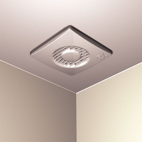 VORTICE PUNTO FILO MF 120/5" T axiálny ventilátor 120 mm, nástenný/stropný, s časovačom a spätnou klapkou 11128 Obrázek - fotka