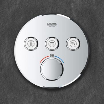 GROHE GROHTHERM SMARTCONTROL podomietková termostatická batéria, pre 3 spotrebiče, Water Saving, chróm 29121000 Obrázek - fotka