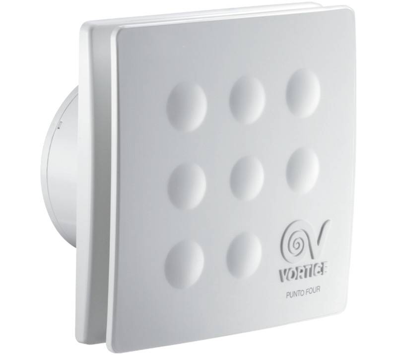 VORTICE PUNTO FOUR MFO 90/3,5" axiálny ventilátor 90 mm, nástenný/stropný, so spätnou klapkou