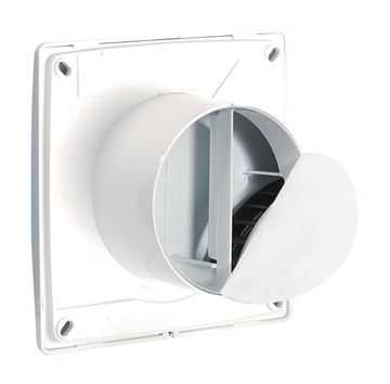 VORTICE PUNTO FOUR MFO 100/4" axiálny ventilátor 100 mm, nástenný/stropný, so spätnou klapkou 11145 Obrázek - fotka