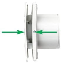 VORTICE PUNTO FOUR MFO 100/4" T axiálny ventilátor 100 mm, nástenný/stropný, s časovačom a spätnou klapkou 11146 Obrázek - fotka