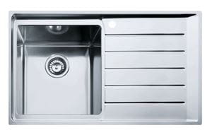 FRANKE NEPTUNE PLUS NPX 611 nerezový drez 860x510 mm, 1 otvor, odkvapkávač vpravo