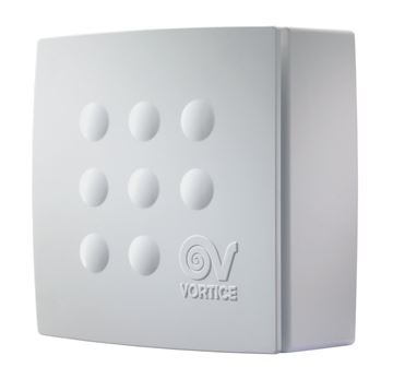 VORTICE QUADRO MICRO 80 radiálny ventilátor 80 mm, nástenný/stropný, so spätnou klapkou