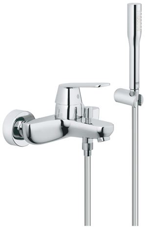 GROHE EUROSMART COSMOPOLITAN vaňová nástenná batéria, s prepínačom, so sprchovou súpravou, chróm 32832000 Obrázek - Hlavní obrázek