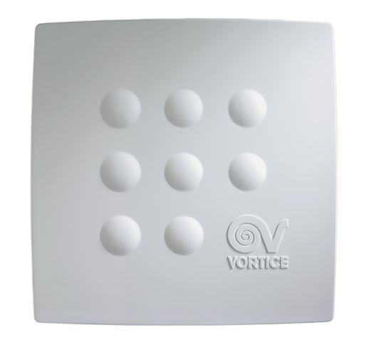 VORTICE QUADRO MEDIO I radiálny ventilátor 100 mm, nástenný/stropný, so spätnou klapkou 12020 Obrázek - fotka