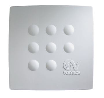 VORTICE QUADRO MEDIO I radiálny ventilátor 100 mm, nástenný/stropný, so spätnou klapkou 12020 Obrázek - fotka