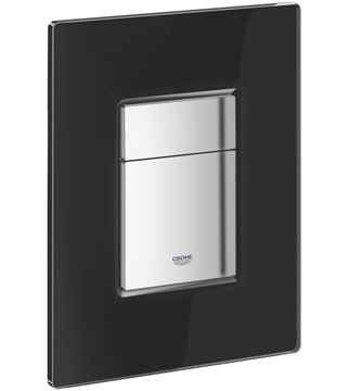 GROHE SKATE COSMOPOLITAN ovládacie tlačidlo pre dve splachovania, sklo, velvet black-čierna/chróm